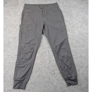 Prana Pants Womens 4 Jogger Outdoor Utility Cargo Gorpcore Comfort Gray Gorpcore